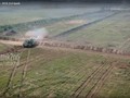 Xe tăng Donesk huấn luyện chiến đấu. Ảnh minh họa video dân quân Donesk