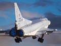 Máy bay ném bom chiến lược tầm xa Tu-22M3 xuất kích. Ảnh TV Zvezda