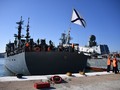 Hộ tống hạm của Hải quân Nga ở Vladivostok. Ảnh RIA Novosti.