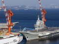 Tàu sân bay Trung Quốc Type001A trong quá trình hoàn thiện. Ảnh SCMP