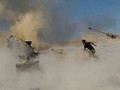 Lực lượng pháo binh quân đội Syria pháo kích dữ dội chiến tuyến Hama, Idlib. Ảnh minh họa: Al-Masdar News.