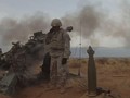 Lính thủy đánh bộ Mỹ pháo kích trên chiến trường Syria.