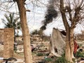 Tuyến phòng thủ Baghouz của IS dưới hỏa lực kinh hoàng của SDF và Liên quân do Mỹ dẫn đầu. Ảnh: Masdar News.