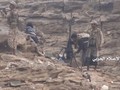Các chiến binh Houthi trên chiến trưởng biên giới Ả rập Xê út - Yemen. Ảnh minh họa: Muraselon.