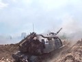 Pháo tự hành Msta-S quân đội Nga chiến đấu. Ảnh RT