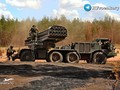 Pháo phản lực Uragan chuẩn bị chiến đấu. Ảnh RusVesna.