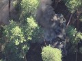 Xe thiết giáp Nga, được cho là bị pháo binh Lữ đoàn cơ giới số 71 Ukraine phá hủy. Ảnh video Military Portal Ukraine.
