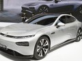 Xe điện Xpeng P7 được trưng bày tại Auto Shanghai 2019. / VCG
