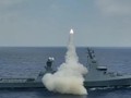 Hộ tống hạm INS Oz lớp Sa'ar 6 của Hải quân Israel phóng thử nghiệm tên lửa chống hạm Gabriel 5. Ảnh video Hải quân Israel.