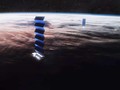 Vệ tinh Starlink của SpaceX trong không gian. Ảnh BloombergNews