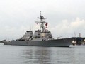 Ngày 8/8/2016, tàu khu trục USS USS Benfold (DDG-65) thăm Thanh Đảo, Trung Quốc. Ảnh: VOA.
