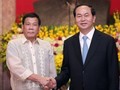 Ngày 29/9/2016, Chủ tịch nước Trần Đại Quang tổ chức lễ đón và hội đàm với Tổng thống Philippines Rodrigo Duterte. Ảnh: Reuters