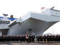 Tàu sân bay HMS Queen Elizabeth Hải quân hoàng gia Ạnh. Ảnh: Portsmouth News.