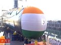 Tàu ngầm INS Khanderi lớp Scorpene hạ thủy ngày 12 tháng 1 năm 2017. Ảnh: Cankao