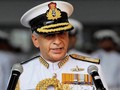 Đô đốc Sunil Lanba, Tham mưu trưởng Hải quân Ấn Độ. Ảnh: The Indian Express