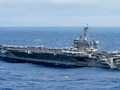 Tàu sân bay USS Carl Vinson tiến hành tuần tra Biển Đông. Ảnh: Newsjs