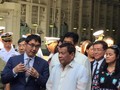 Ngày 4/6/2017, Tổng thống Philippines Rodrigo Duterte tham quan tàu sân bay trực thăng JS Izumo của Lực lượng Phòng vệ Biển Nhật Bản tại vịnh Subic, Philippines. Ảnh: Philstar.