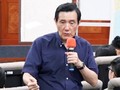 Cựu lãnh đạo Đài Loan Mã Anh Cửu tại Đại học Đông Ngô, Đài Loan. Ảnh: ANNTW
