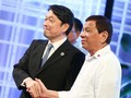 Bộ trưởng Quốc phòng Nhật Bản Itsunori Onodera và Tổng thống Philippines Rodrigo Duterte. Ảnh: Rappler.