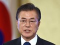 Tổng thống Hàn Quốc Moon Jae-in. Ảnh: The National.