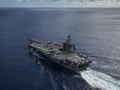Tàu sân bay USS Carl Vinson hải quân Mỹ vừa hiện diện trên Biển Đông. Ảnh: The New York Times.