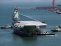 Tàu sân bay tự chế đầu tiên Type 001A Trung Quốc chạy thử từ ngày 13 - 18/5/2018. Ảnh: Takungpao.