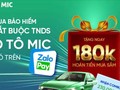 Nhận khuyến mại "siêu hot" khi tham gia bảo hiểm TNDS ô tô MIC trên Zalopay