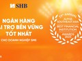 SHB được vinh danh “Ngân hàng tài trợ bền vững tốt nhất cho DN SME'' tại Việt Nam năm 2025