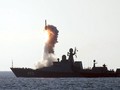 Chiến hạm Gepard Nga phóng tên lửa Kalibr tấn công mục tiêu khủng bố tại Syria