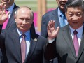 Ông Putin và ông Tập Cận Bình tại hội nghị "vành đai và con đường" tổ chức tại Trung Quốc