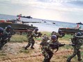Lực lượng hải quân đánh bộ Việt Nam diễn tập thực binh