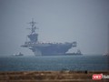 Tàu sân bay Mỹ USS Carl Vinson cập cảng Tiên Sa, Đà Nẵng    Ảnh: Xuân Mai