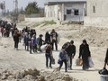 Dân thường Syria sơ tán ra khỏi Đông Ghouta theo hành lang nhân đạo do Nga và chính quyền Syria thiết lập