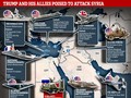 Lược đồ đợt không kích ồ ạt của liên quân Mỹ-Anh-Pháp vào Syria sáng 14/4 vừa qua