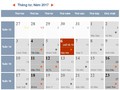 Lịch tháng 4/2017