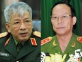 Thượng tướng Nguyễn Chí Vịnh (trái) và Thượng tướng Lê Quý Vương