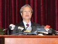 Ông Trần Quốc Vượng, Ủy viên Bộ Chính trị, Bí thư Trung ương Đảng, Chủ nhiệm Ủy ban Kiểm tra Trung ương. (Ảnh: Trí Dũng/TTXVN)