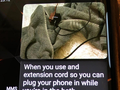 "Khi dùng dây nối dài, bạn có thể dùng điện thoại trong bồn tắm"