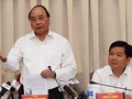 Thủ tướng Nguyễn Xuân Phúc trong buổi làm việc với TP HCM