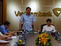 Bí thư Thăng làm việc với Vietcombank.