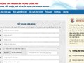 Giao diện website kết nối Chính phủ với Doanh nghiệp