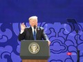 Tổng thống Mỹ Donal Trump phát biểu tại Hội nghị.