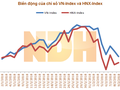 Biến động của VN-Index và HNX-Index