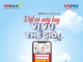 “Đặt vé máy bay” trên ứng dụng HDBank mBanking giúp khách hàng có nhiều lựa chọn trong việc đặt mua vé, so sánh giá với thao tác dễ dàng, thanh toán nhanh chóng.