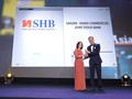 Bà Hà Thị Lam, Giám đốc Ban Nghiên cứu và Phát triển SHB nhận giải.