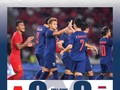 Thắng đậm Indonesia 3-0, Thái Lan chiếm ngôi đầu bảng G. Ảnh FAT