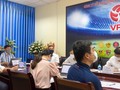 Chiều 24/8, VPF lại phải tổ chức một cuộc họp trực tuyến với 27 CLB gồm cả V.League lẫn hạng Nhất. Ảnh VPF.