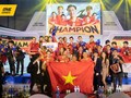 Đội tuyển LMHT giành HCV tại SEA Games 31. Ảnh One.