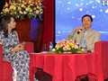 Bộ trưởng Nguyễn Mạnh Hùng phát biểu tại buổi đối thoại.