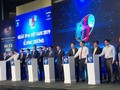 Thứ trưởng Phạm Hồng Hải cùng các đại biểu nhấn nút khai trương IPv6